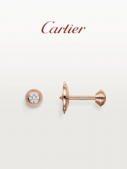 Cartier Cartier d'Amour Rose Gold Platinum Diamond Extra Small Earrings