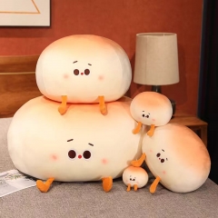 Cute little steamed bun pillow doll super soft