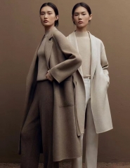 Double-sided wool coat