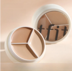 Tfit Three Colors Concealer Tifit Concealer Plate Cover Dark Circles Acne Marks Spots