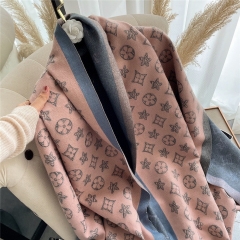 Winter Europe and the United States imitation cashmere scarf double sided warm air conditioning room long outside shawl live scarf wholesale